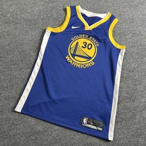 Golden State Warriors Jersey Mens 40 Blue NBA Basketball Nike Stephen Curry